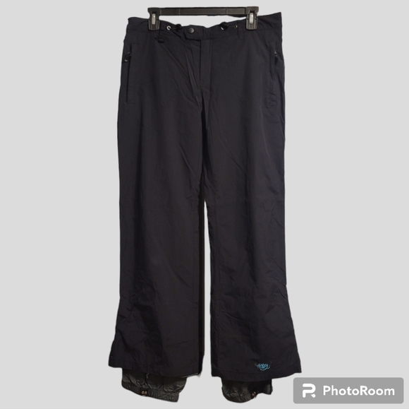 Roxy Pants & Jumpsuits Roxy Ski Pants Womens Medium Black Turquoise